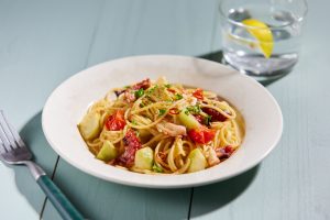 ●子メロンとたこのぺペロンチーノ（イタリア）